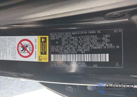 2014 Lexus Rx 350 z USA, uszkodzony, nr VIN 2T2ZK1BA9EC145818